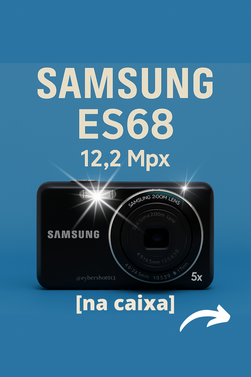 Samsung ES68 Preta 12.2Mpx (na caixa)